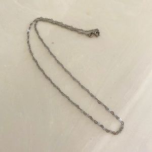 Italy 925 silver heart necklace